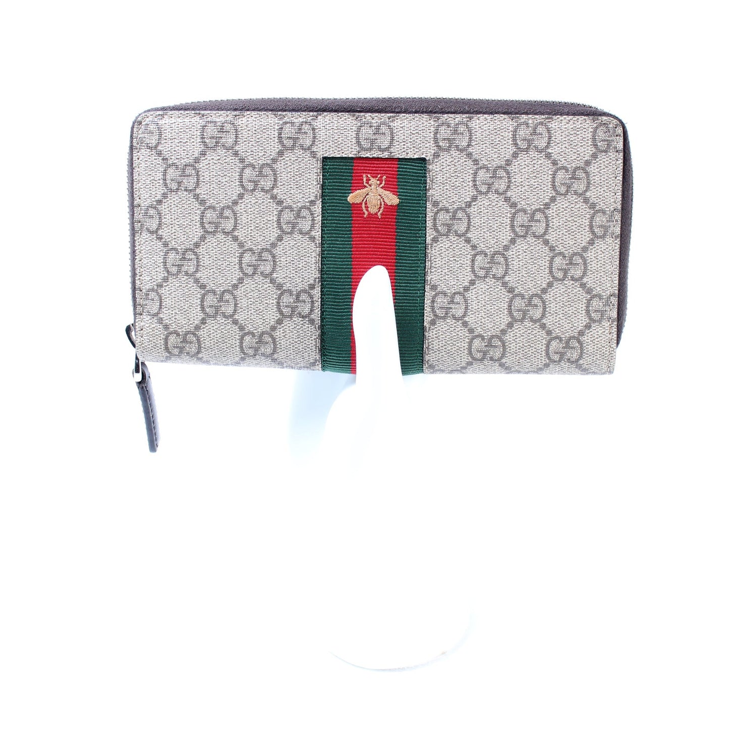 408831 Web GG Supreme Zip Around Wallet Bee lbcase