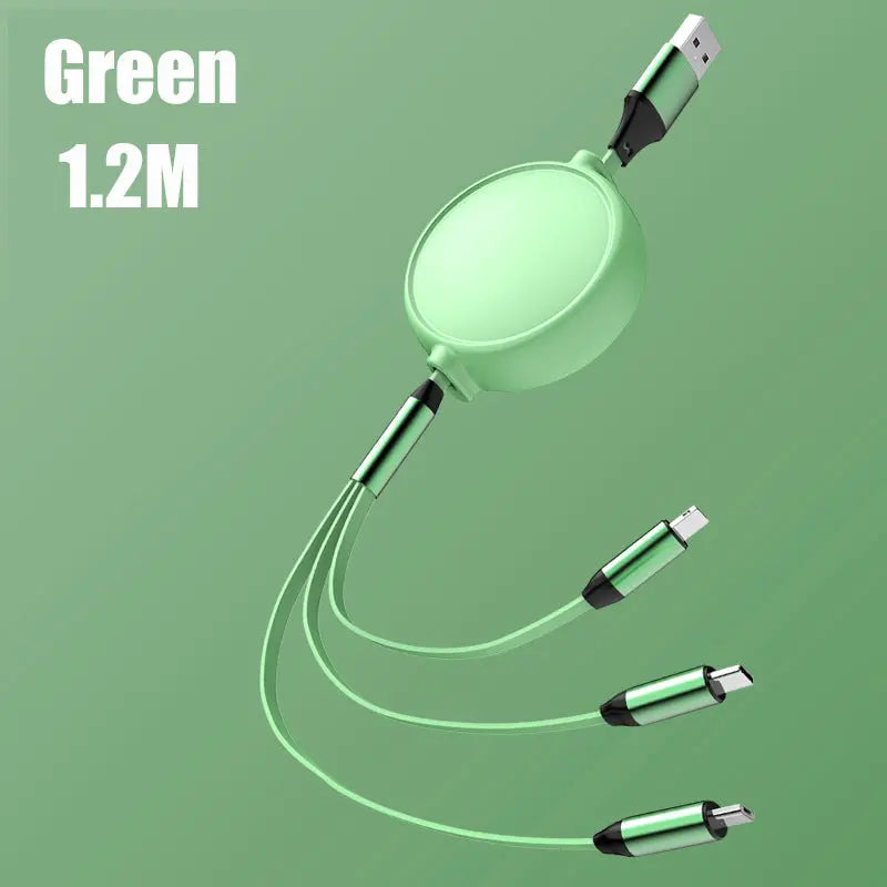 3 in 1 Retractable USB Type-C Cable lbcase