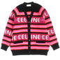 CELINE cardigan 2AC915795 Main: 100% wool Black pink mens XS