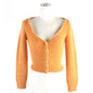 CELINE cardigan 2A38T377N Main: 70% mohair, Main: 30% silk Orange Women XS
