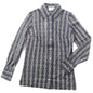 CELINE Long sleeve shirt 50% glitter, 50% SINTETICA Black beige Women 38