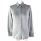 CELINE Long sleeve shirt 50% glitter, 50% SINTETICA Blue Gray Beige Women 42