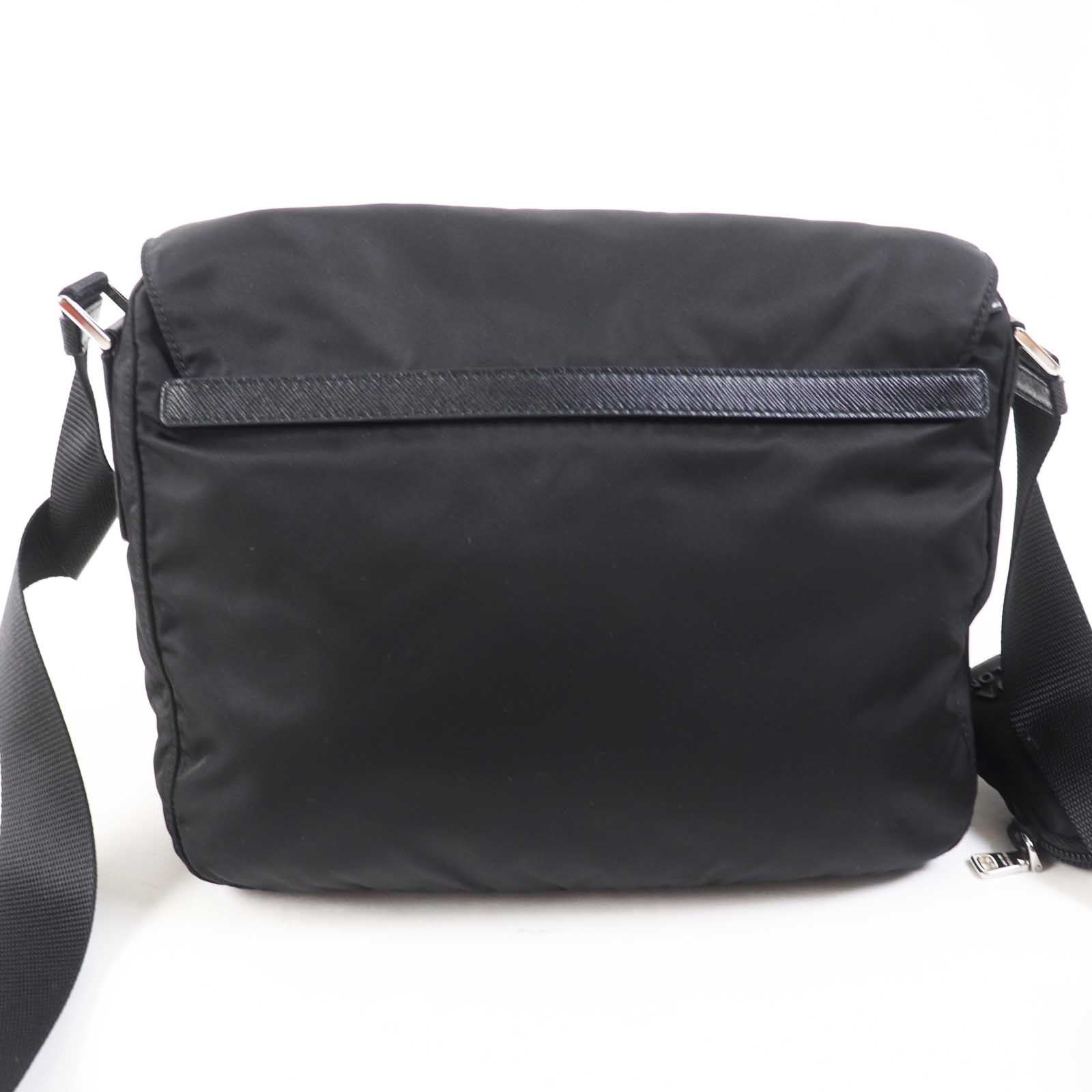 Prada Shoulder Bag 1Bd953 Main Nylon Part Leather Nero Black Re-Nylon Women Rovelle Bags