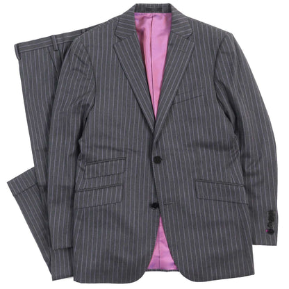 BURBERRY BLACK LABEL suit Outer material: 100% wool, Lining: Cupra, Lining: Polyester, Part: Cupra, (Outer material Super 110S  ) Dark Gray Purple mens 165 36R