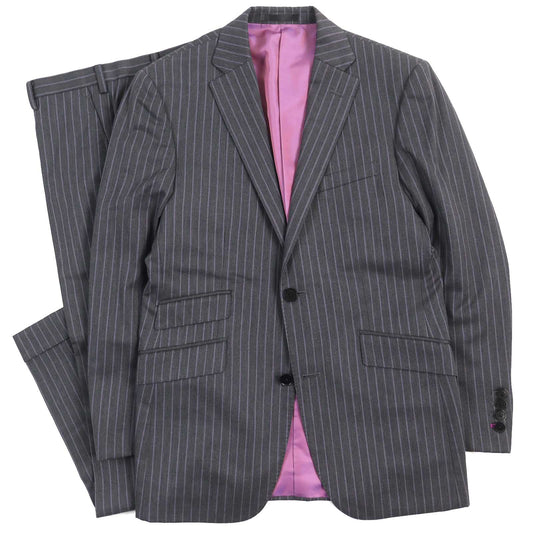 BURBERRY BLACK LABEL suit Outer material: 100% wool, Lining: Cupra, Lining: Polyester, Part: Cupra, (Outer material Super 110S  ) Dark Gray Purple mens 165 36R