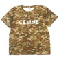 CELINE Short sleeve T-shirt 2X681246Q Main: 100% cotton Brown Loose Logo T-shirt mens XL