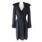 BURBERRY LONDON coat FN344-925-09 Outer: 87% wool, Outer: 13% cashmere, Part: leather, Lining: cupra, Fur: fox black Women 38