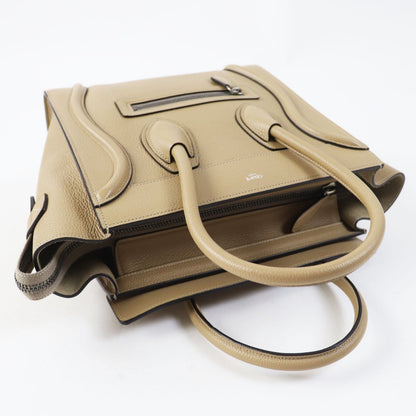 CELINE Handbag 18979 Main: Calfskin Dune Luggage micro shopper Women
