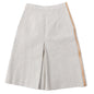 BURBERRY skirt Outer material: 100% cotton, Lining: 100% cupra, Leather part: cowhide Beige brown Women 36