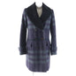 BURBERRY LONDON coat Outer: 84% wool, Outer: 16% polyester, Lining: Cupra, Fur: Mouton Purple gray Women 38