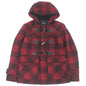 BURBERRY BLACK LABEL Duffel coat Outer material: 80% wool, Outer material: 13% nylon, Outer material: 5% polyester, Outer material: 2% acrylic, Lining: 100% polyester Red black mens M