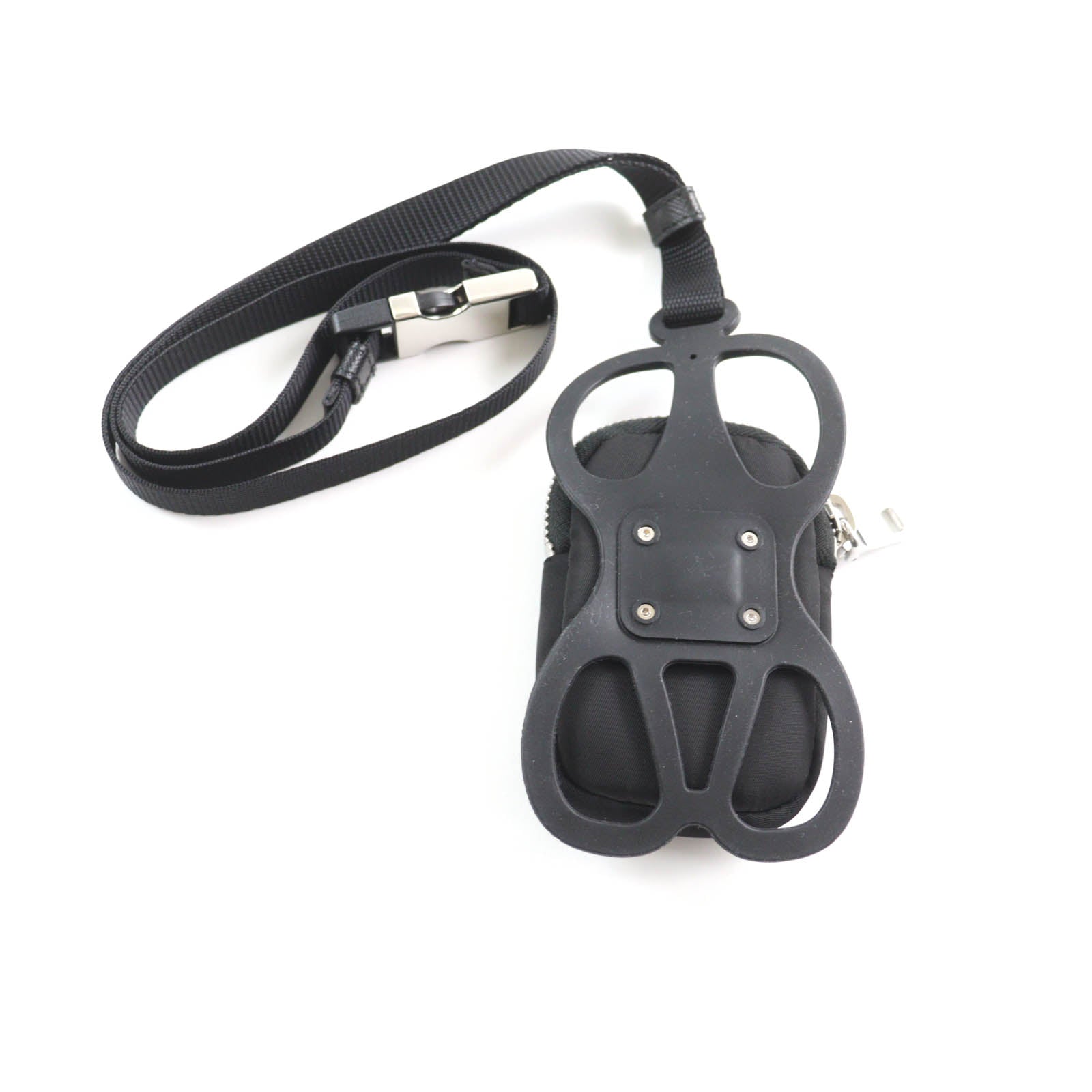 Prada Pouch 1Zt016 Nylon Black Rovelle Bags