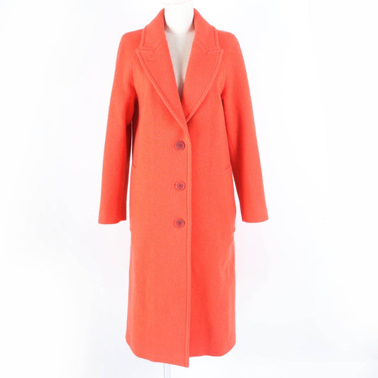 BURBERRY coat Main: 80% virgin wool, Main: 20% nylon, Lining: 100% cotton, Sleeve lining: 100% viscose (rayon) Orange Women 36