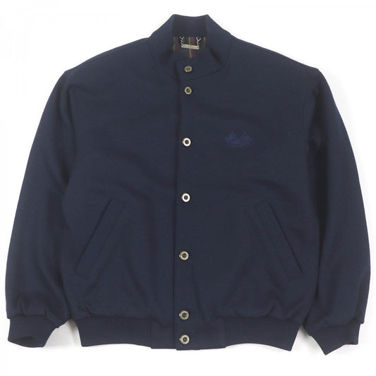 BURBERRY Blouson Outer: 100% wool, Lining: 100% polyester, Lining: 100% cupra Navy mens L