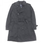 BURBERRY LONDON trench coat Outer material: 53% nylon, Outer material: 47% polyester, Lining: cupra, Lining: polyester, Leather part: cowhide black mens M