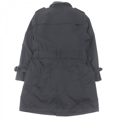 BURBERRY LONDON trench coat Outer material: 53% nylon, Outer material: 47% polyester, Lining: cupra, Lining: polyester, Leather part: cowhide black mens M