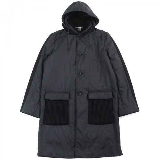 BURBERRY BLACK LABEL coat Outer: 100% polyester, Part: 100% wool, Filling: 100% polyester, Lining: Polyester, Lining: Cupra black mens L