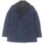 BURBERRY LONDON coat Outer: 61% rayon, Outer: 39% cotton, Lining: 60% cupra, Lining: 40% cotton, Part: 55% acetate Navy mens 44