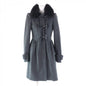 BURBERRY LONDON coat Outer: 80% wool, Outer: 20% cashmere, Lining: 50% acetate, Lining: 50% viscose (rayon), Part: 60% acetate gray Women 38