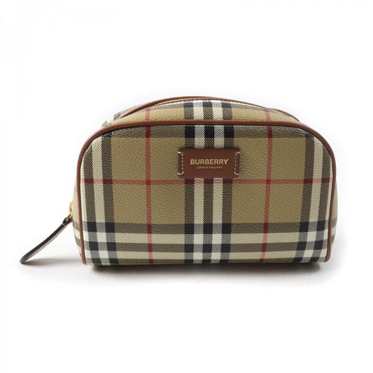 BURBERRY Accessory pouch 8067159 Part: Cowhide Main: Acrylic, cotton, polyurethane, polyester beige Burberry Prorsum Women