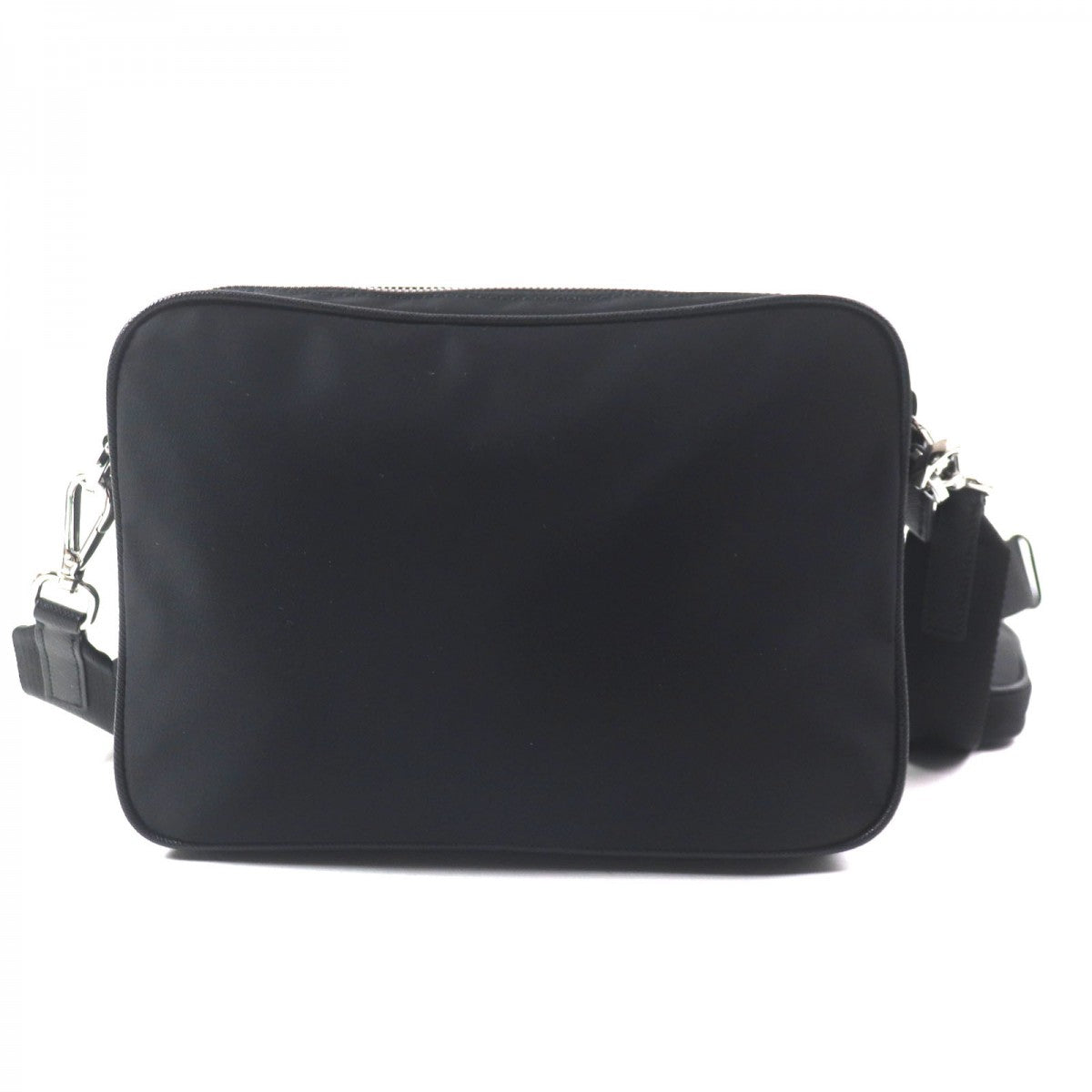 Prada Shoulder Bag 2Vh133 Main Nylon Part Saffiano Leather Black Mens Rovelle Bags