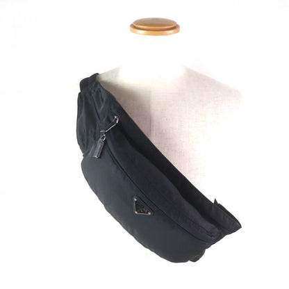 Prada Sling Bag 2Vl132 Main Nylon Part Saffiano Leather Black Test Mens Rovelle Bags