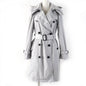 BURBERRY trench coat 8067908 Main: 100% polyester, Lining: 100% wool, Sleeve lining: 100% polyester, Part: 100% polyester, Filling: 100% polyester gray Women 40