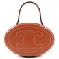CELINE Handbag 198613 Main: Leather Tan (Brown) Oval Menodiaire Cuir Triomphe Women