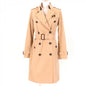 BURBERRY LONDON trench coat Main: 100% cotton, Part: Cowhide, Lining: Cotton, Sleeve lining: Cupra, Liner: 100% wool beige Women 36