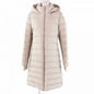 BURBERRY LONDON down coat Main: 80% nylon, Main: 20% elastane (polyurethane), Lining: 80% nylon, Lining: 20% elastane (polyurethane), Part: 100% polyester, Part: 5% elastane Filling: 90% down, 10% feather light beige Women M