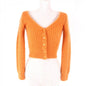 CELINE cardigan 2A38T377N Main: 70% mohair, Main: 30% silk Orange Women XS