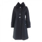 BURBERRY BLUE LABEL coat FNF10-772-09 Main: 60% wool, Main: 40% angora, Part: 100% wool, Fur: Fox black Women 38