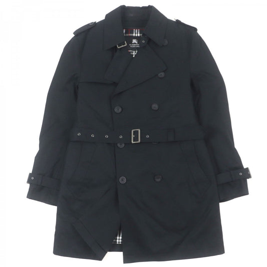 BURBERRY BLACK LABEL trench coat cotton black L