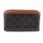 CELINE Cosmetics Pouch 4M5032CZJ leather Brown Cosmetic Lipstick Pouch