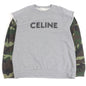 CELINE sweat 2Y340052H cotton Gray khaki XL