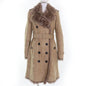 BURBERRY Mouton coat Sheepskin beige 42
