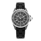 Stainless Steel Matte Ceramic 33mm J12 Quartz Watch Black