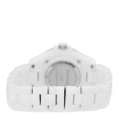 Stainless Steel Ceramic 33mm J12 Wanted de Chanel Limited Edition Automatic Watch White