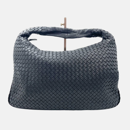 Bottega Veneta Intrecciato Hobo Bag Medium Black Lambskin leather 45cm