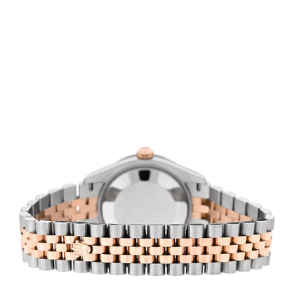 Stainless Steel 18K Everose Gold Diamond 31mm Oyster Perpetual Datejust Watch Pink 278381RBR