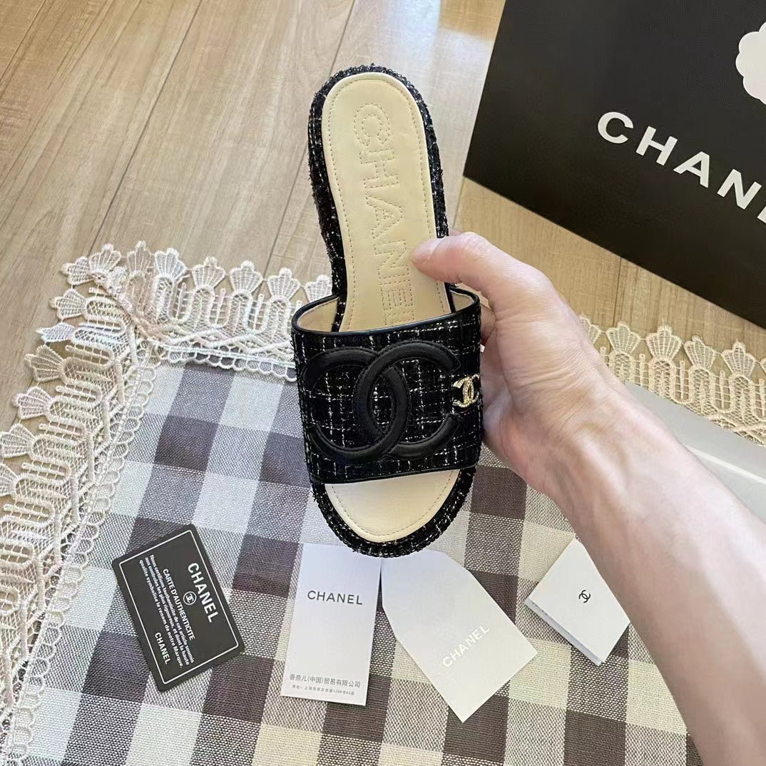 2023 High-heeled slippers