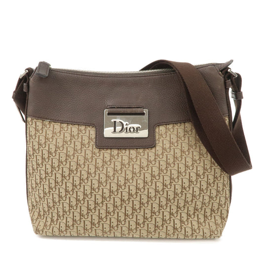Christian Dior Street Chic Trotter Canvas Leather Shoulder Bag Rovelle Bags