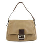 FENDI Mamma Baguette Leather Shoulder Bag Hand Bag Beige Rovelle Bags