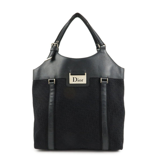 Christian Dior Street Chic Trotter Canvas Leather Tote Bag Rovelle Bags