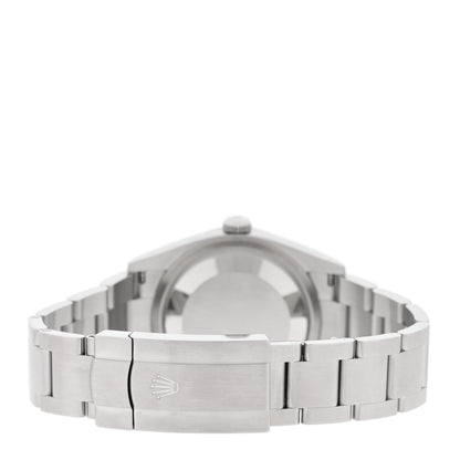 Stainless Steel 36mm Oyster Perpetual Watch Med Blue 126000
