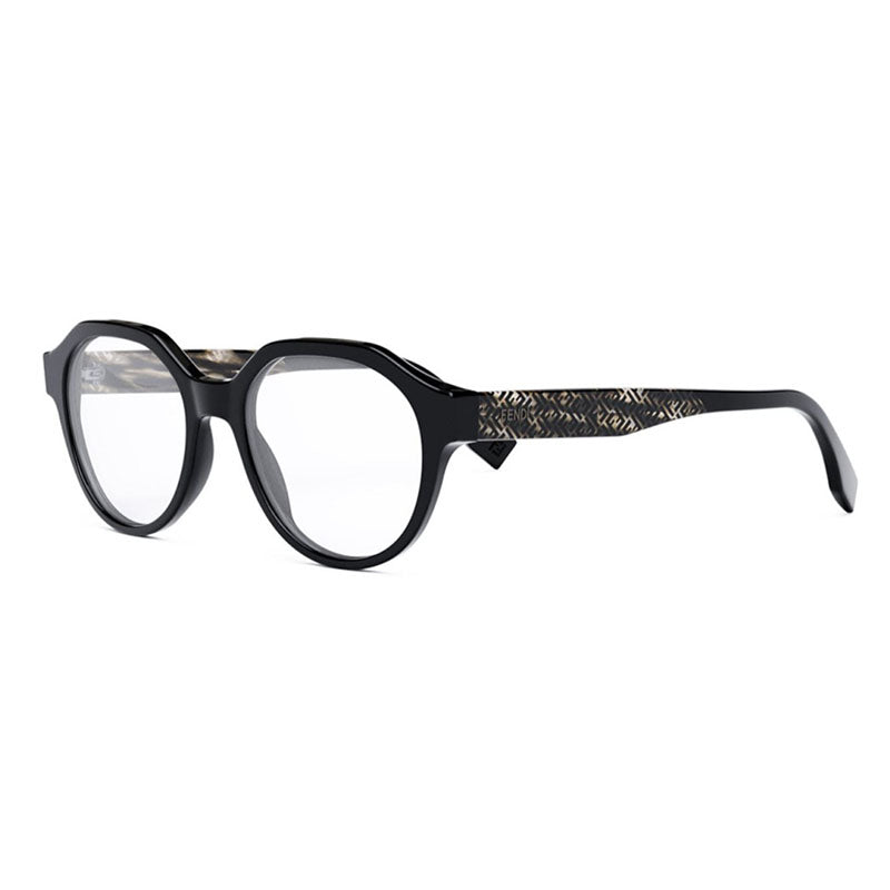Fendi Eyeglasses Oval Full Rim, Black Frame and Clear Demo Lenses Lens FE50049I001 Rovelle Bags