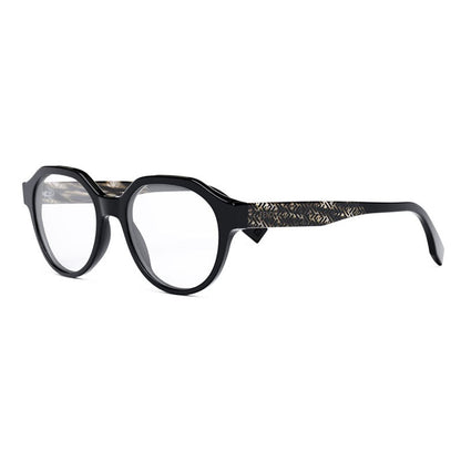 Fendi Eyeglasses Oval Full Rim, Black Frame and Clear Demo Lenses Lens FE50049I001 Rovelle Bags