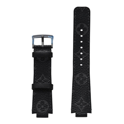Stainless Steel Rubber 39mm Tambour Slim Rainbow Quartz Watch Black