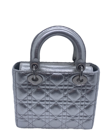 Lady Dior ABCdior Small Silver Cannage Lambskin Handbag 29-MA-0157 Rovelle Bags