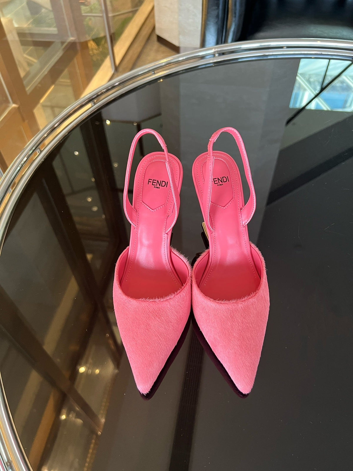 Fendi First Heel Slingbacks